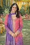 Adaa By Mrudangi Chinon Silk Online Readymade Plazzo Suits Wholesale